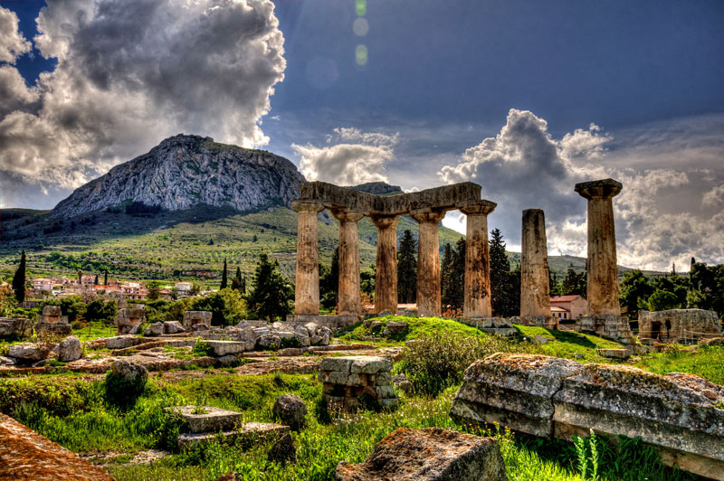 شهر کورینت در منطقه پلوپونز یونان