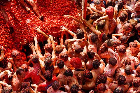 جشنواره گوجه فرنگی پرت کنی اسپانیا