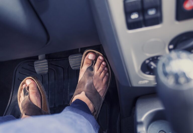 Driving without shoes is prohibited in Spain.