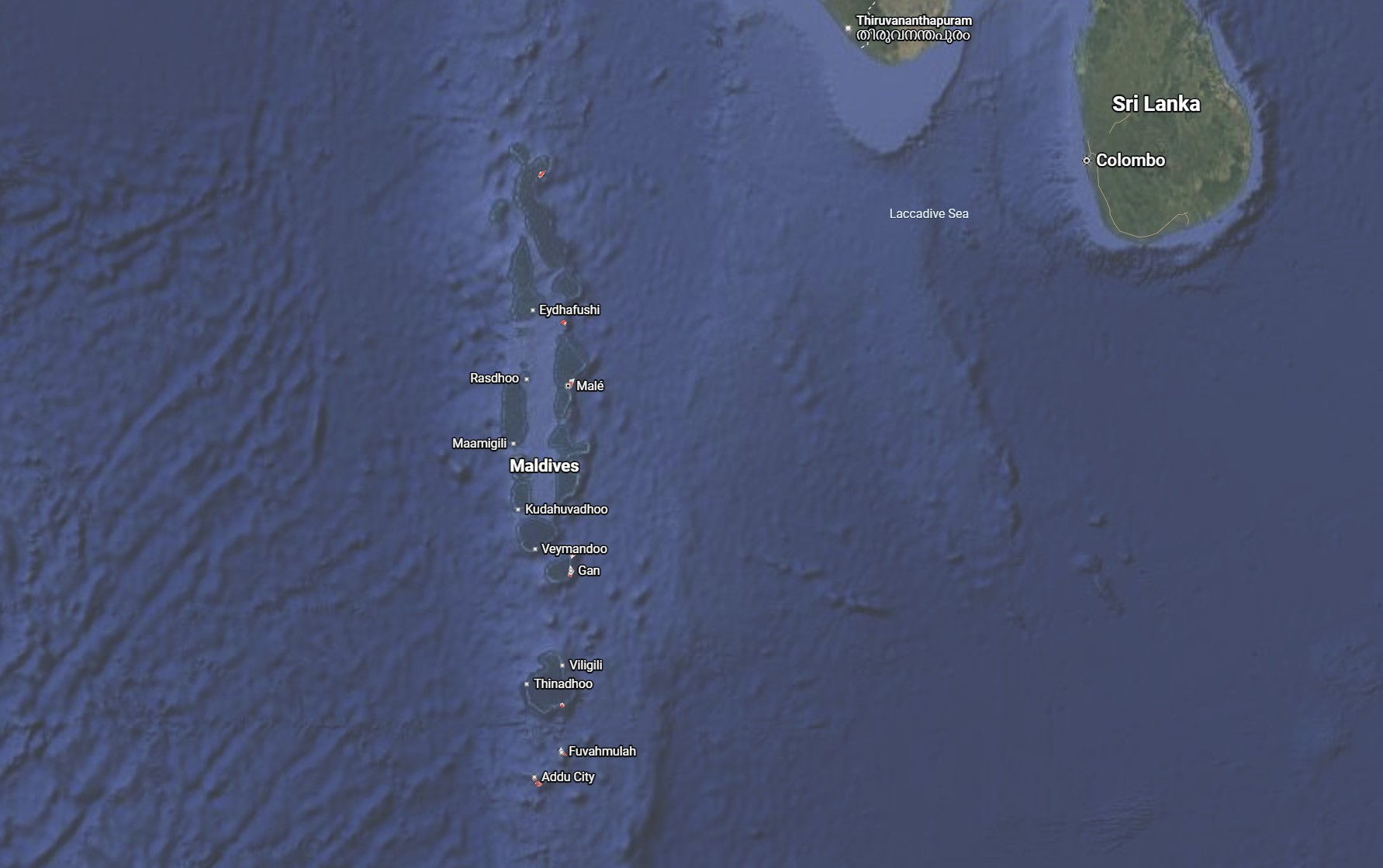 نقشه مالدیو