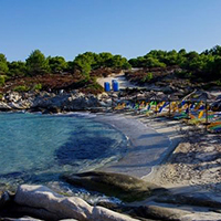 Chalkidiki یک ساحل زیبای دست نخورده در یونان