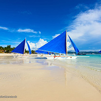 ساحل سفید جزیره زیبای بوراکای فیلیپین